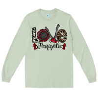 Matcha love firefighter Long Sleeve Tee - CowhideDigitalArt