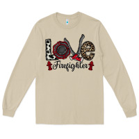 Mushroom love firefighter Long Sleeve Tee - CowhideDigitalArt