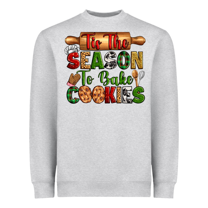 Tis The Season To Bake Cookies Heavyweight Sweatshirt by Zillion Design Studio | Teevron