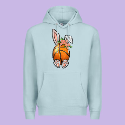 Basketball Easter Bunny Premium Hoodie Designed By Bundleandbundleshop