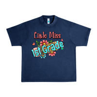 Navy little miss first grade Urban Heavy Tee - RanaPortraitStore