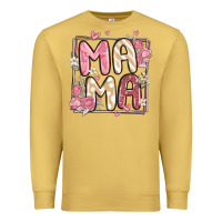 Antique Gold floral mama Premium Sweatshirt - MaliasSmallBusiness