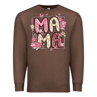 Chestnut floral mama Premium Sweatshirt - MaliasSmallBusiness