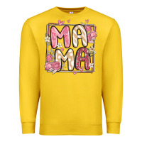 Lemon floral mama Premium Sweatshirt - MaliasSmallBusiness