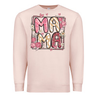 Pale Pink floral mama Premium Sweatshirt - MaliasSmallBusiness