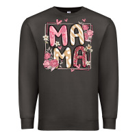 Smoke floral mama Premium Sweatshirt - MaliasSmallBusiness