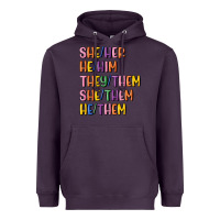 Plum lgbtq pronouns Heavyweight Hoodie - MaliasSmallBusiness