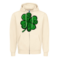 Sandshell St. Patrick's Day Shamrock Zipper Hoodie - Jasminsmagicworld