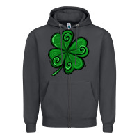 Smoke St. Patrick's Day Shamrock Zipper Hoodie - Jasminsmagicworld