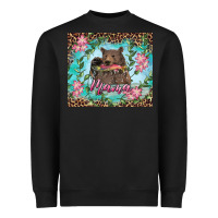 Black mama bear haunting fish floral tumbler Heavyweight Sweatshirt - RanaPortraitStore