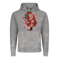 Cloud Rock red dragon and sakura cherry blossoms Vintage Hoodie - RanaPortraitStore