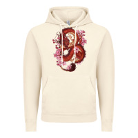 Vintage Artic red dragon and sakura cherry blossoms Vintage Hoodie - RanaPortraitStore