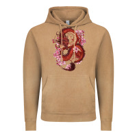 Vintage Camel red dragon and sakura cherry blossoms Vintage Hoodie - RanaPortraitStore