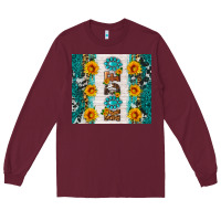 Burgundy rodeo Long Sleeve Tee - HRA Design Shop