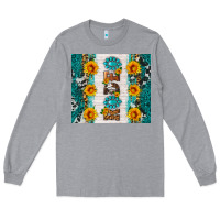 Heather Grey rodeo Long Sleeve Tee - HRA Design Shop