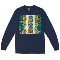 Navy rodeo Long Sleeve Tee - HRA Design Shop