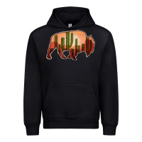 Black Cactus Bison Silhouette Urban Hoodie - Bettercallsaul