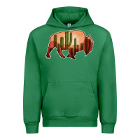Emerald Cactus Bison Silhouette Urban Hoodie - Bettercallsaul