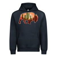 Navy Cactus Bison Silhouette Urban Hoodie - Bettercallsaul