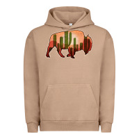 Pigment Burro Cactus Bison Silhouette Urban Hoodie - Bettercallsaul