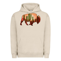 Pigment French Oak Cactus Bison Silhouette Urban Hoodie - Bettercallsaul