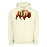 Pigment Pistachio Cactus Bison Silhouette Urban Hoodie - Bettercallsaul