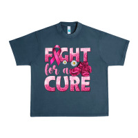 Midnight Navy Fight For a Cure Urban Heavy Tee - texasbilliewilder