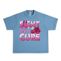 Pebble Blue Fight For a Cure Urban Heavy Tee - texasbilliewilder