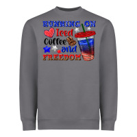 Storm running on iced coffe and freedom Heavyweight Sweatshirt - texasbilliewilder
