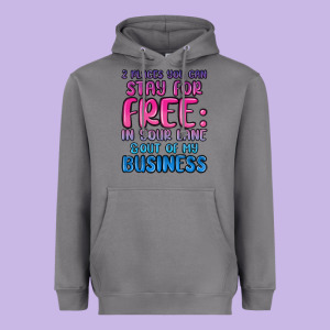 2 Places You Can Stay For Free In Your Lane And Ou Heavyweight Hoodie Designed By Maliassmallbusiness