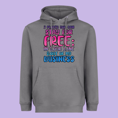 2 Places You Can Stay For Free In Your Lane And Ou Heavyweight Hoodie Designed By Maliassmallbusiness