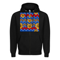 Black 4th of july sunflower seamless  pattern Zipper Hoodie - BundleAndBundleShop