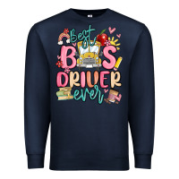 Navy best bus driver ever Premium Sweatshirt - MaliasSmallBusiness