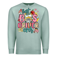 Seafoam best bus driver ever Premium Sweatshirt - MaliasSmallBusiness