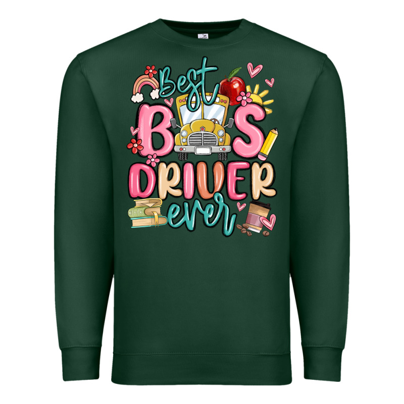 Best Bus Driver Ever Premium Sweatshirt by MaliasSmallBusiness | Teevron