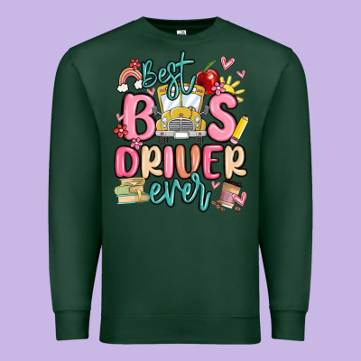 Best Bus Driver Ever Premium Sweatshirt Designed By Maliassmallbusiness