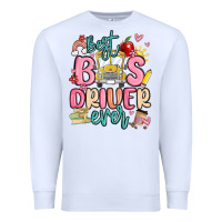 White best bus driver ever Premium Sweatshirt - MaliasSmallBusiness
