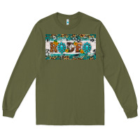 Army Green rodeo license plate Long Sleeve Tee - HRA Design Shop