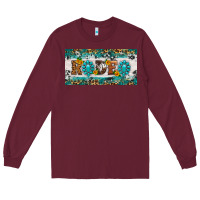 Burgundy rodeo license plate Long Sleeve Tee - HRA Design Shop