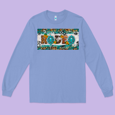 Rodeo License Plate Long Sleeve Tee Designed By Hra Design Shop