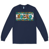 Navy rodeo license plate Long Sleeve Tee - HRA Design Shop
