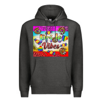 Charcoal Heather Pride Vibes LGBTQ+ Tumbler Premium Hoodie - BundleAndBundleShop