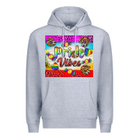 Heather Grey Pride Vibes LGBTQ+ Tumbler Premium Hoodie - BundleAndBundleShop