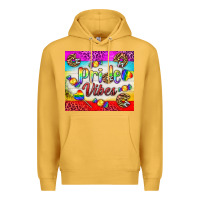 Mustard Pride Vibes LGBTQ+ Tumbler Premium Hoodie - BundleAndBundleShop