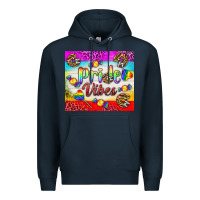 Navy Pride Vibes LGBTQ+ Tumbler Premium Hoodie - BundleAndBundleShop