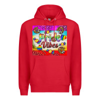 Red Pride Vibes LGBTQ+ Tumbler Premium Hoodie - BundleAndBundleShop