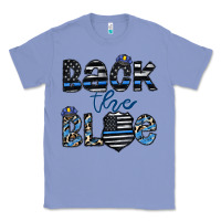 Colony Blue back the blue1 Classic Tee - CowhideDigitalArt