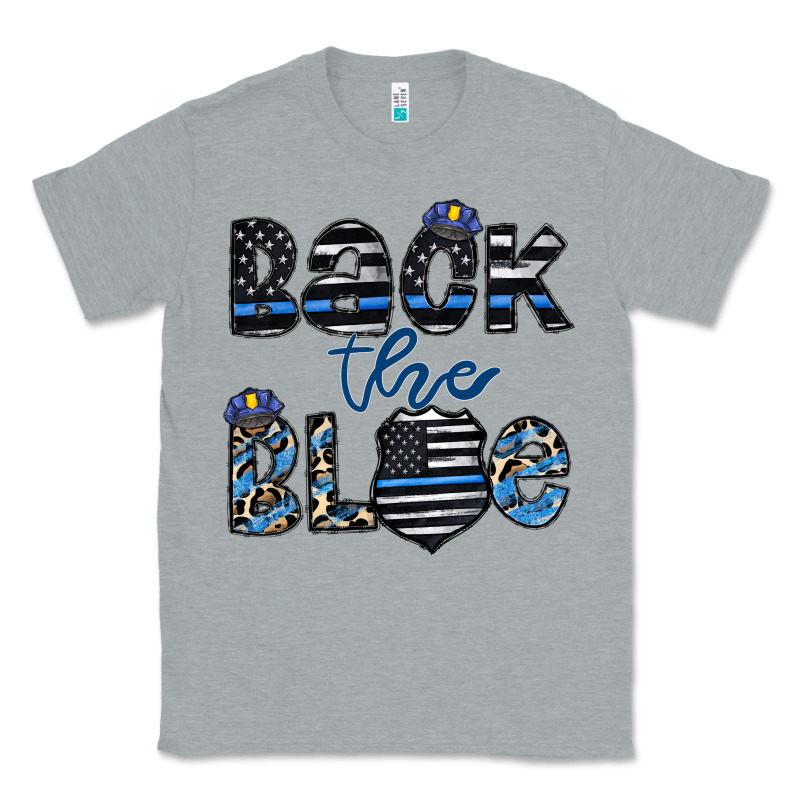 Back The Blue1 Classic Tee by CowhideDigitalArt | Teevron