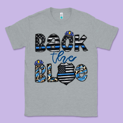 Back The Blue1 Classic Tee Designed By Cowhidedigitalart