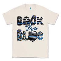 Natural back the blue1 Classic Tee - CowhideDigitalArt